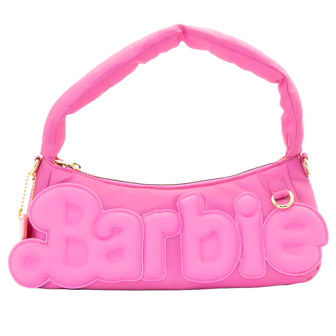 Barbie California Dreamin’ Logo Padded Baguette Bag