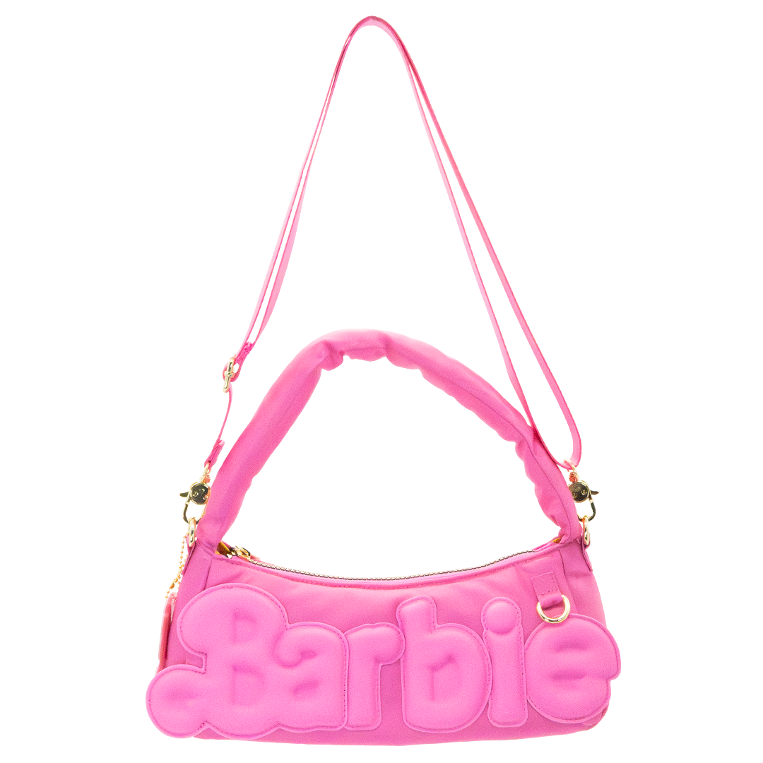 Barbie California Dreamin’ Logo Padded Baguette Bag