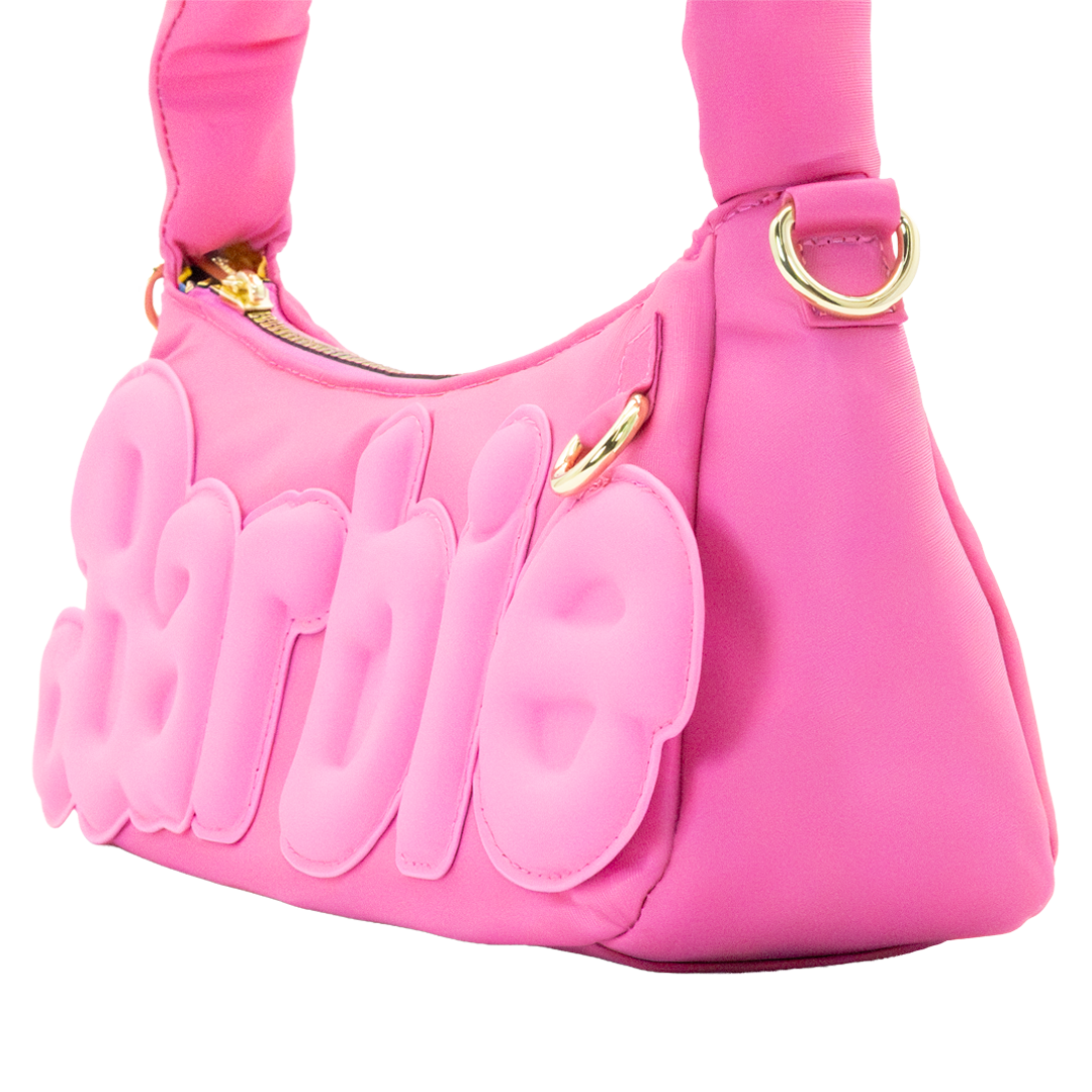 Barbie California Dreamin’ Logo Padded Baguette Bag