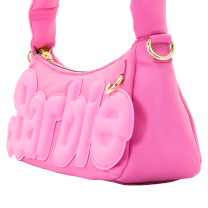 Barbie California Dreamin’ Logo Padded Baguette Bag