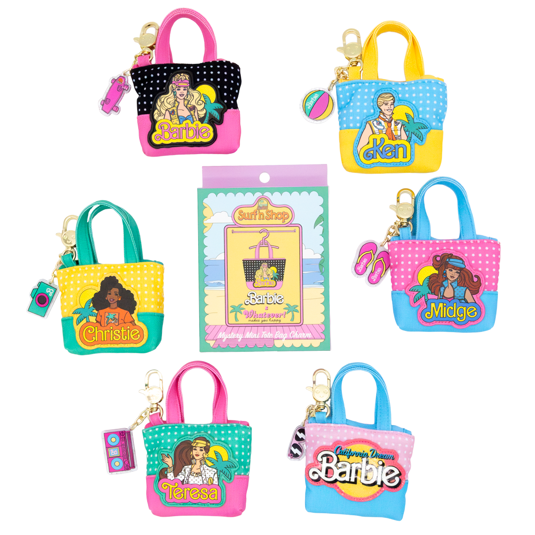 Barbie California Dreamin’ 80’s Mini Tote Bag Charms