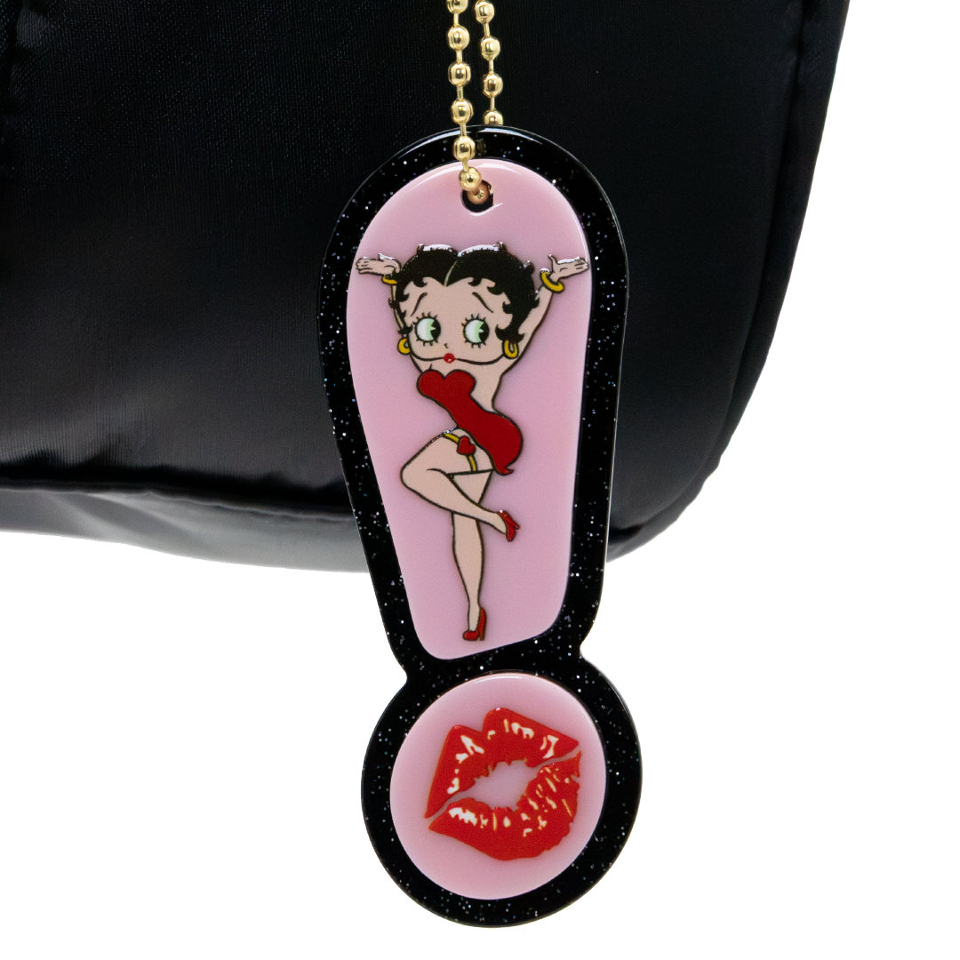 Betty Boop Head Crossbody Bag