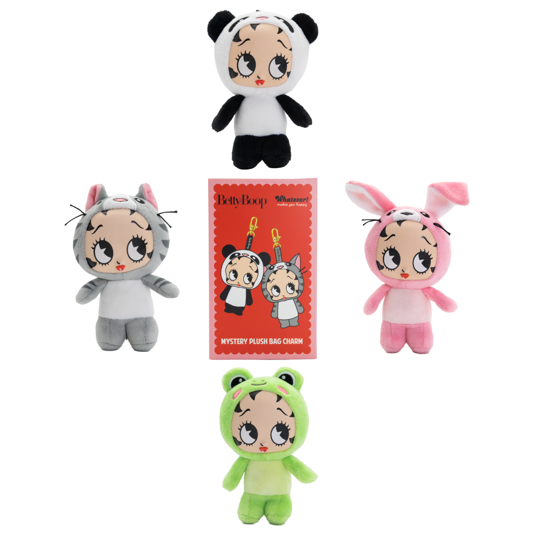 Betty Boop Mystery Box Silicone Face Plush Bag Charms (PDQ 8)