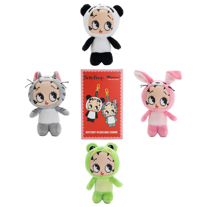 Betty Boop Mystery Box Silicone Face Plush Bag Charms (PDQ 8)