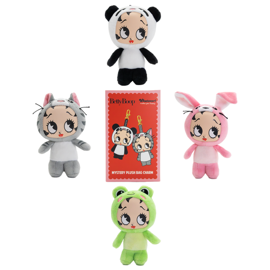 Betty Boop Mystery Box Silicone Face Plush Bag Charms