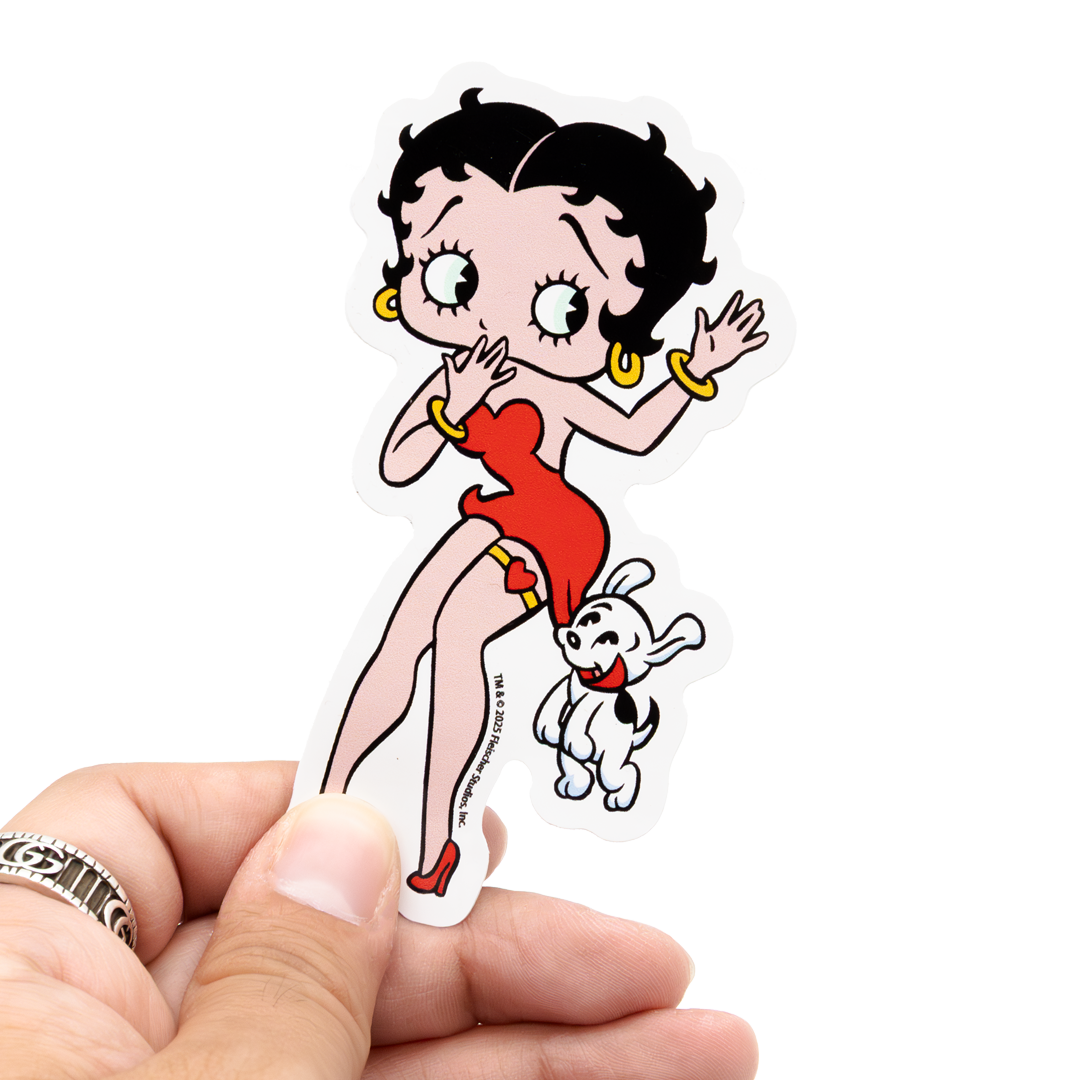 WEB EXCLUSIVE Betty Boop & Pudgy 6-Piece Sticker Pack
