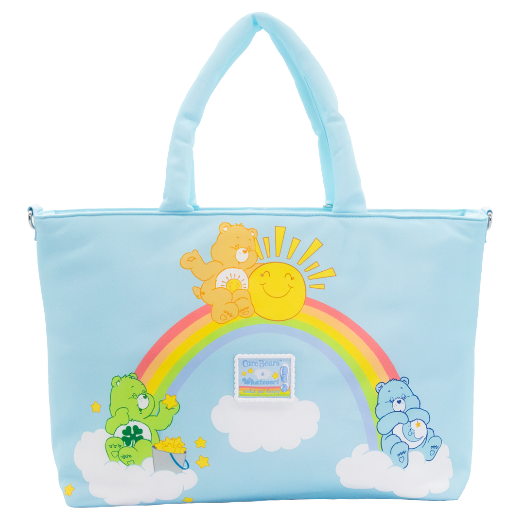 Care Bears and Clouds Quilted Nylon Tote Bag