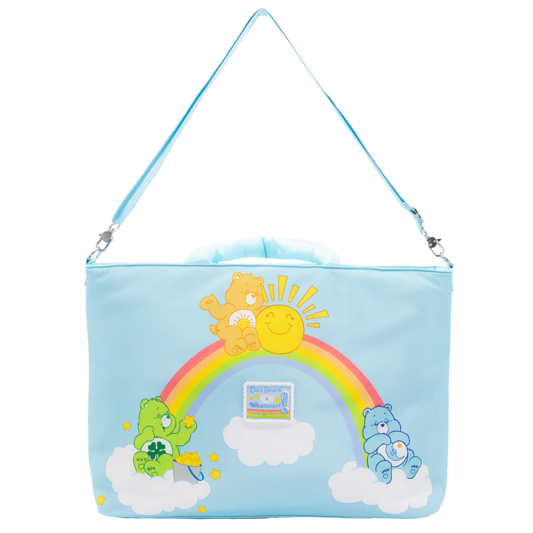 Care Bears and Clouds Quilted Nylon Tote Bag