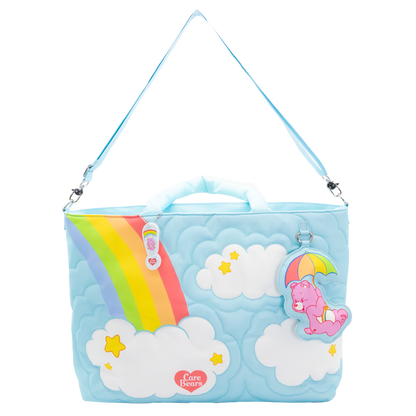 Care Bears and Clouds Quilted Nylon Tote Bag