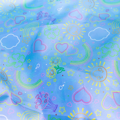 Care Bears and Clouds Quilted Nylon Tote Bag
