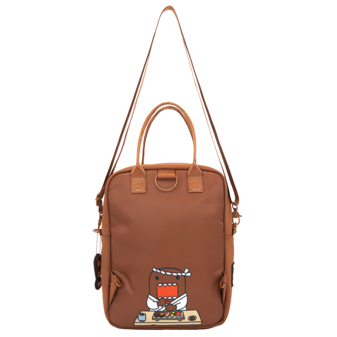 Domo Convertible ITA Square Backpack with Bag Charm