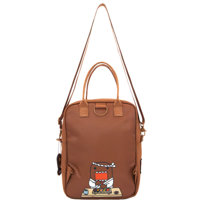 Domo Convertible ITA Square Backpack with Bag Charm