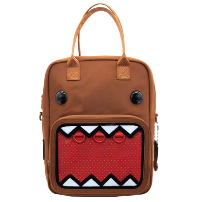 Domo Convertible ITA Square Backpack with Bag Charm