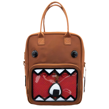 Domo Convertible ITA Square Backpack with Bag Charm