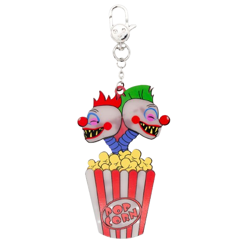 WEB EXCLUSIVE Killer Klowns From Outer Space 5" Layered Acrylic Double Headed Klown Bag Charm