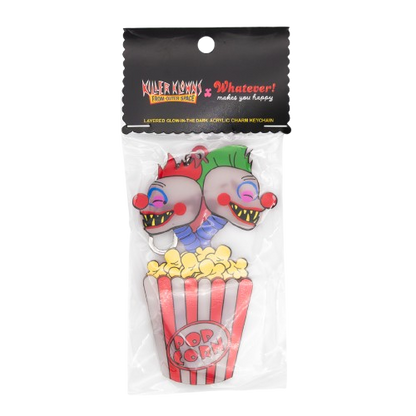 WEB EXCLUSIVE Killer Klowns From Outer Space 5" Layered Acrylic Double Headed Klown Bag Charm