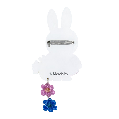 Miffy Flower Dangles Acrylic Collectible Pin
