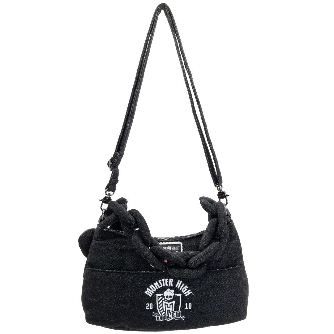 Whatever! Makes You Happy X Monster High Alumni Padded Denim Baguette Crossbody Bag