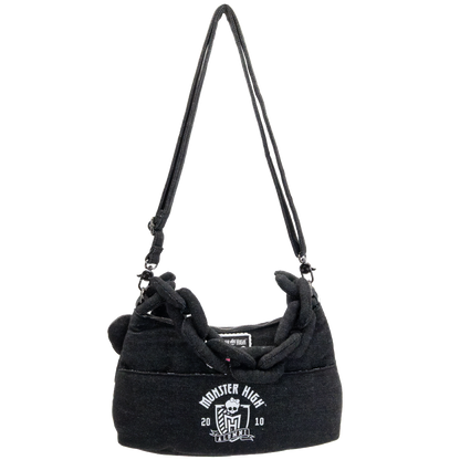 Whatever! Makes You Happy X Monster High Alumni Padded Denim Baguette Crossbody Bag