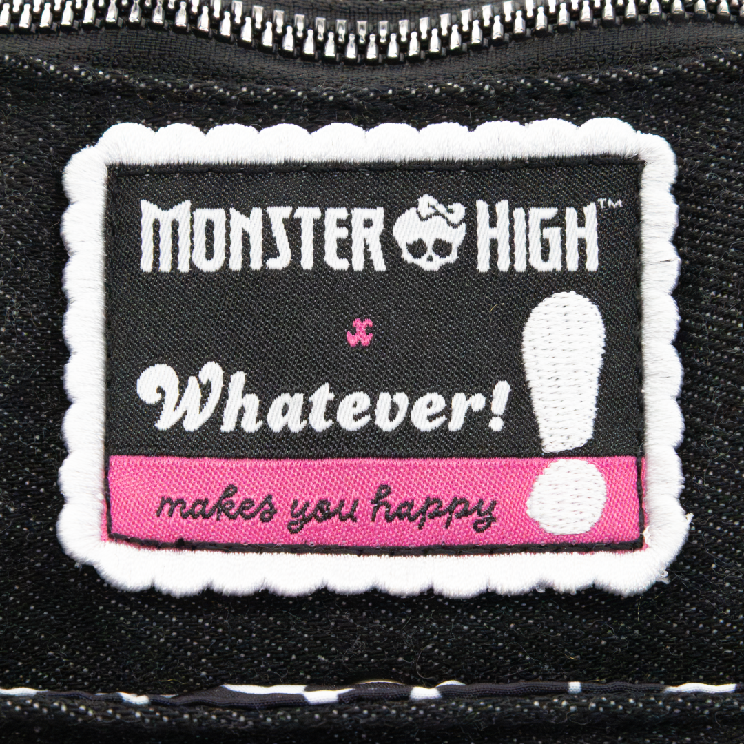 Whatever! Makes You Happy X Monster High Alumni Padded Denim Baguette Crossbody Bag