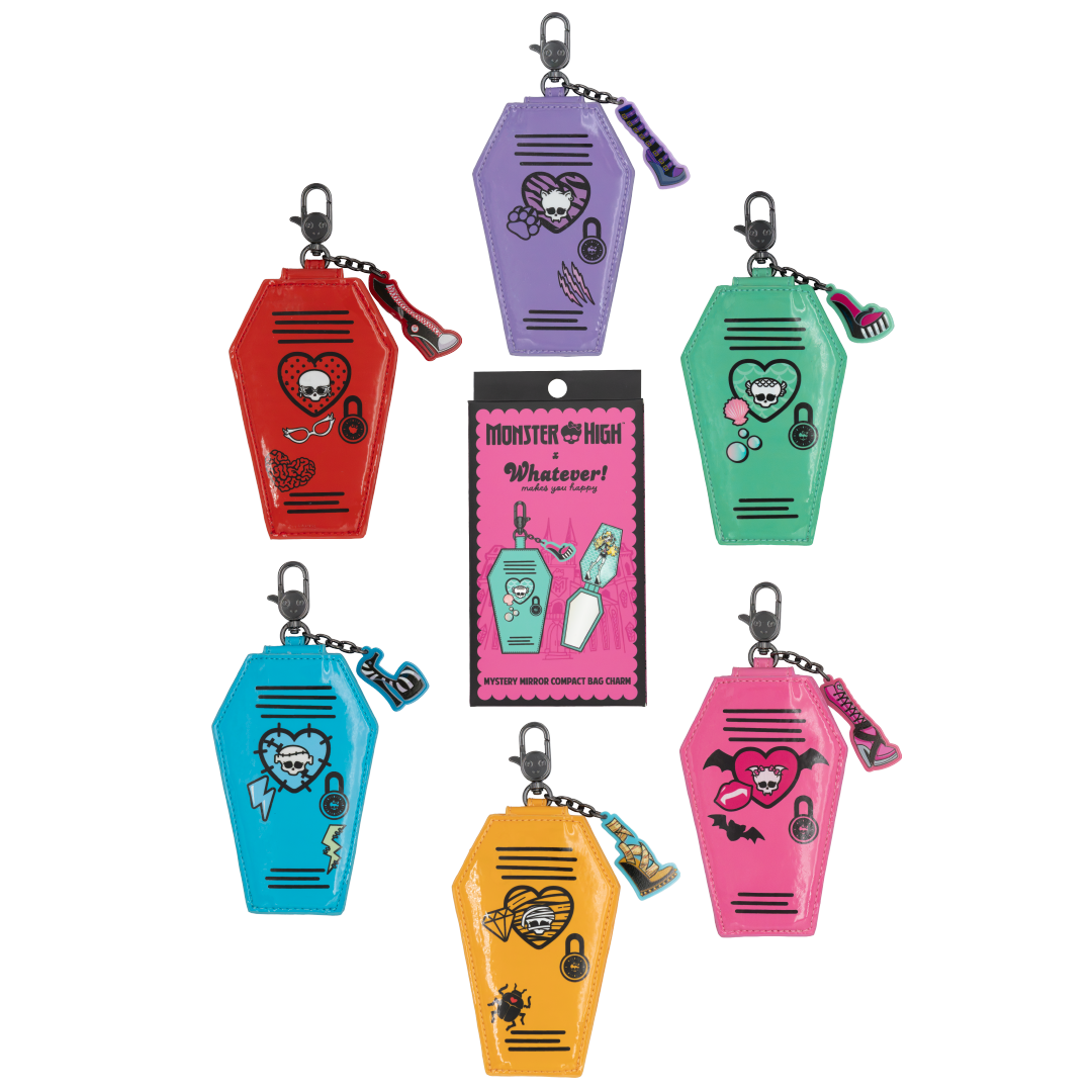 Whatever! Makes You Happy X Monster High Mystery Box Compact Mirror Lockers Bag Charms