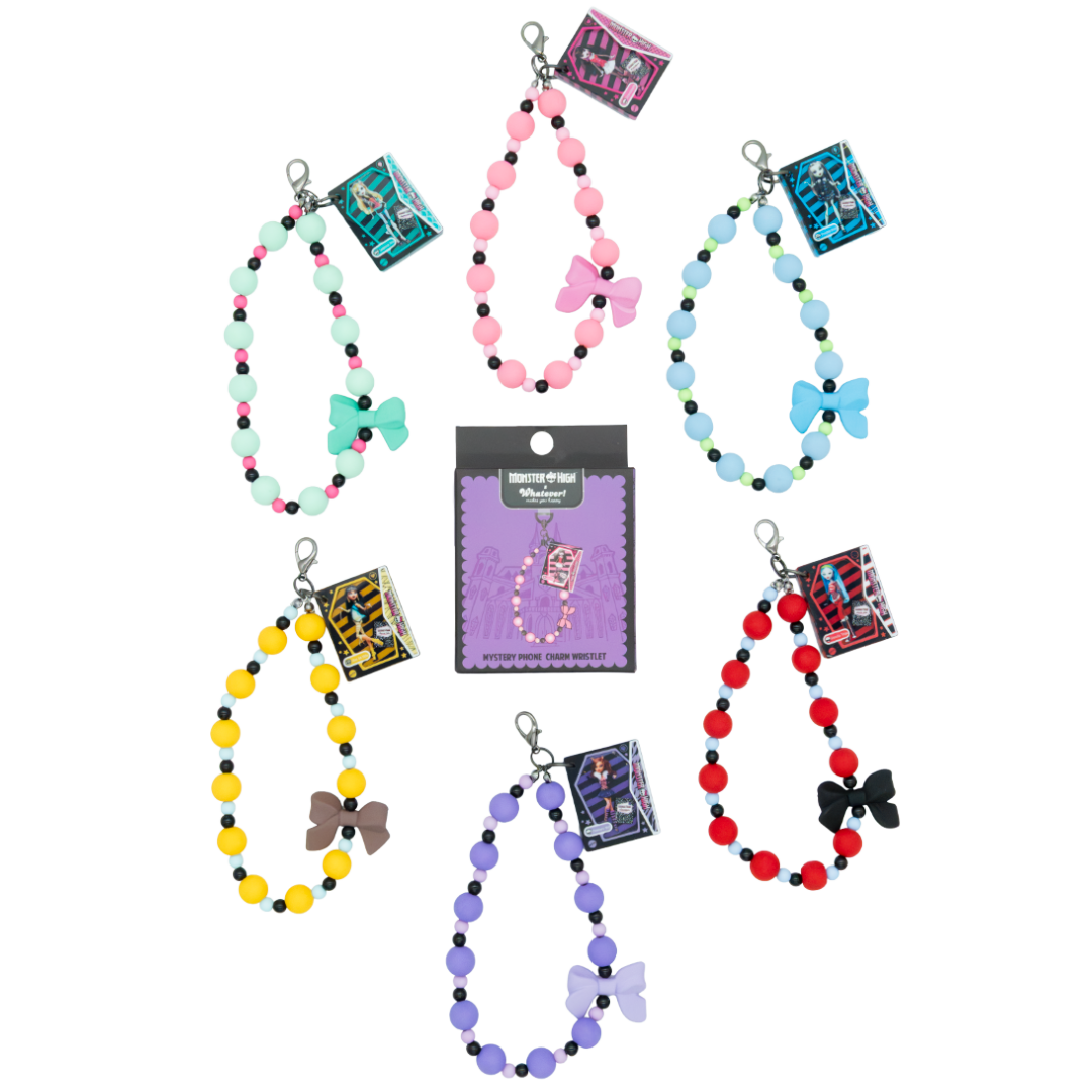 Whatever! Makes You Happy X Monster High Mystery Box Beaded Toy Box Phone Charms