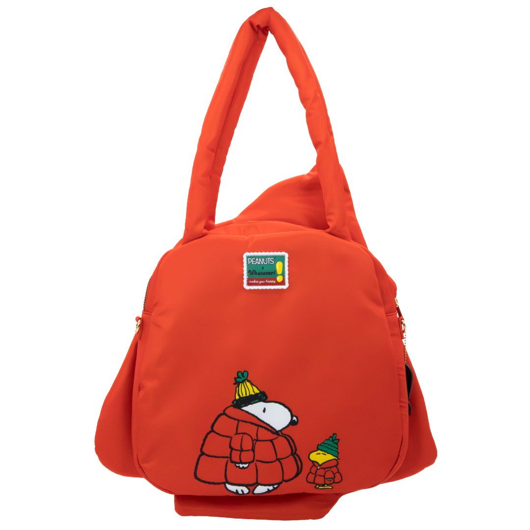 Peanuts Snoopy Oversized Puffer Jacket Tote Bag