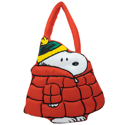 Peanuts Snoopy Oversized Puffer Jacket Tote Bag