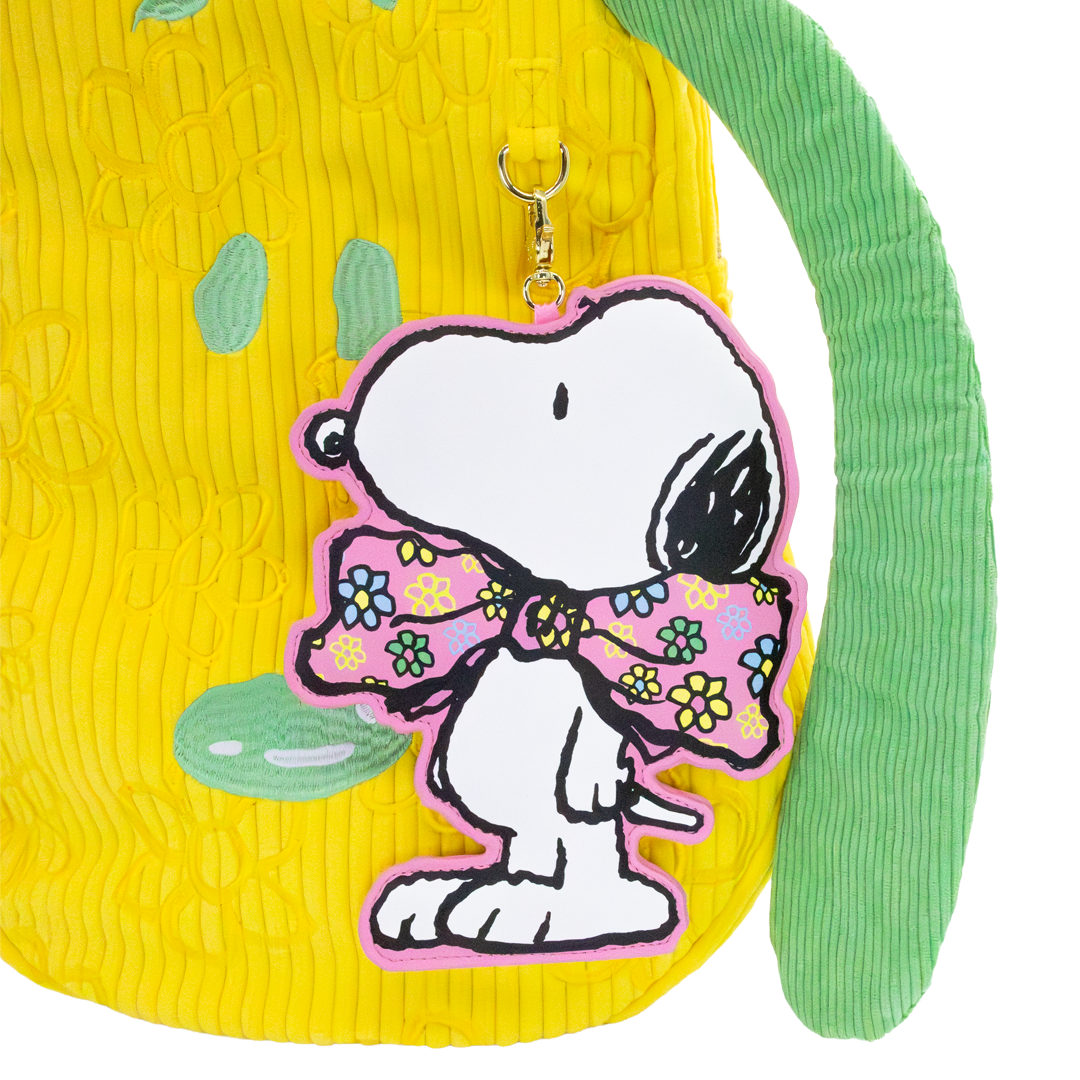 Peanuts Sherbet Spring Snoopy Floral Oversized Bag Charm
