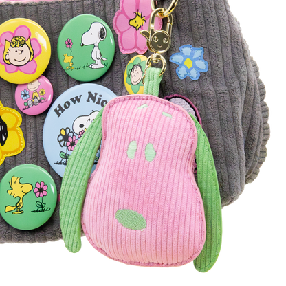 Peanuts Sherbet Spring Mystery Box Snoopy Head Padded Corduroy Bag Charms