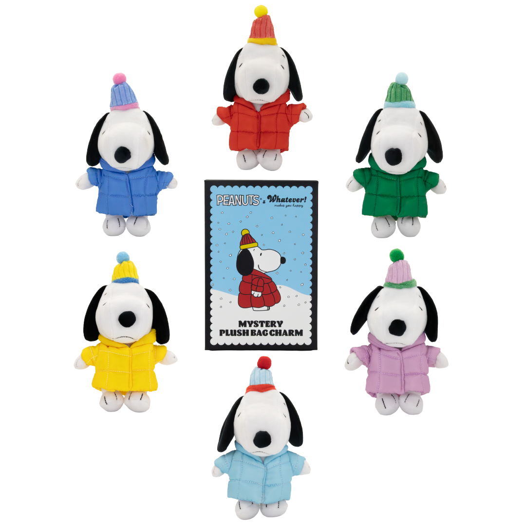 Peanuts Snoopy Puffer Jacket Plush Bag Charms (PDQ 6)