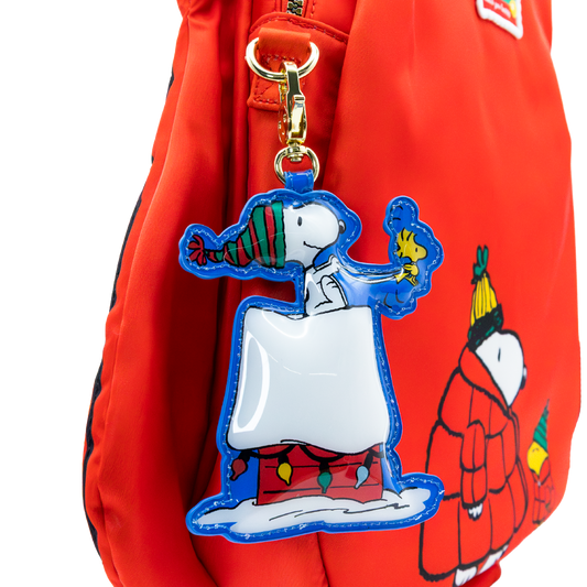 Peanuts Snoopy Winter Scenes Mystery Box Padded Vinyl Bag Charms