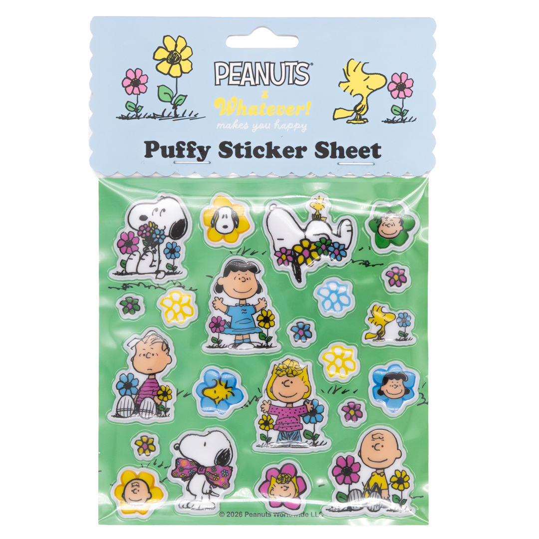 Peanuts Sherbet Spring Puffy Sticker Sheet