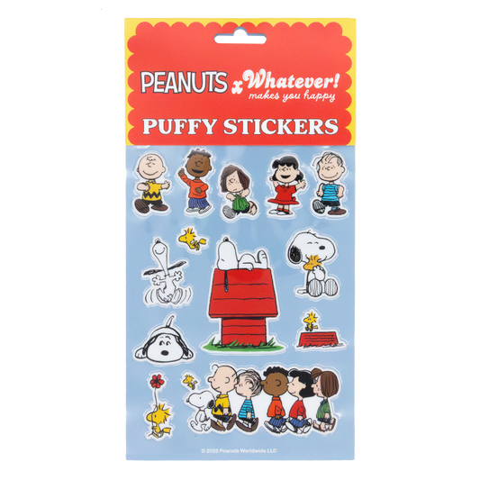 WEB EXCLUSIVE Peanuts 75th Anniversary Whole Gang Puffy Sticker Sheet