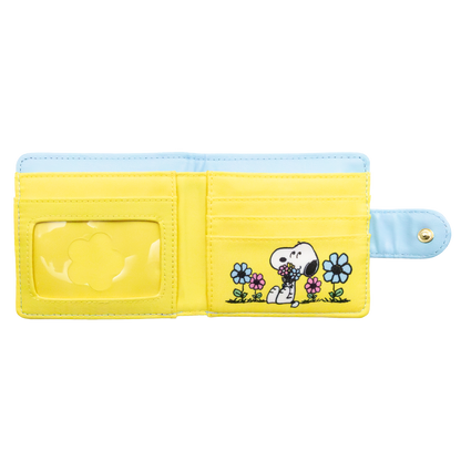 Peanuts Sherbet Spring Padded Nylon Bi-Fold Wallet