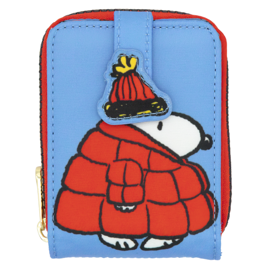 Peanuts Snoopy Puffer Jacket Accordion Cardholder Wallet