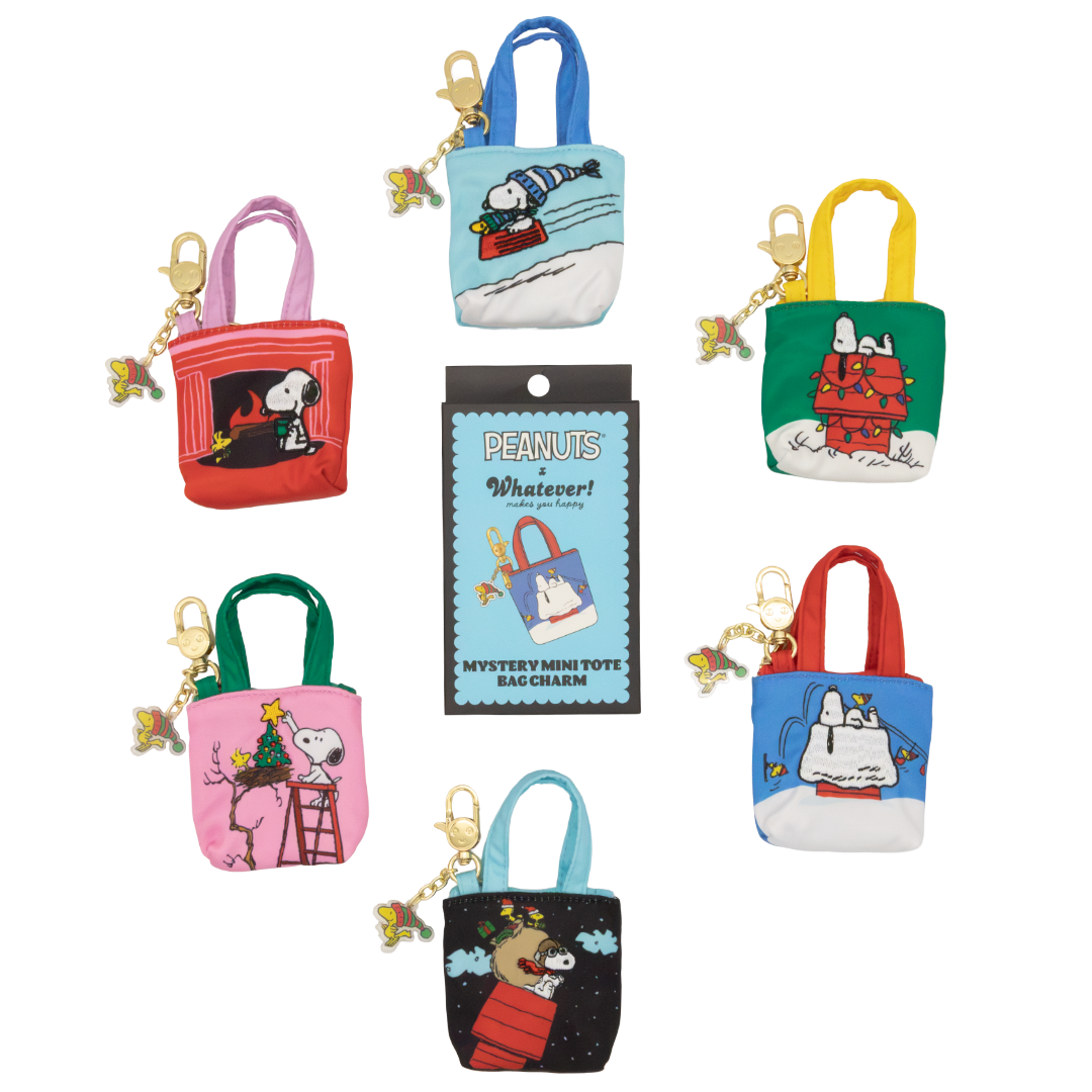 Peanuts Winter Scenes Mystery Box Mini Tote Bag Charms  (PDQ 12)