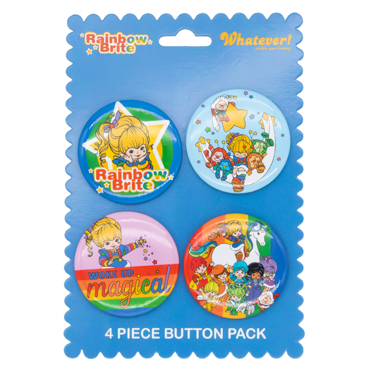 WEB EXCLUSIVE Rainbow Brite & Friends 4-Piece Button Pack