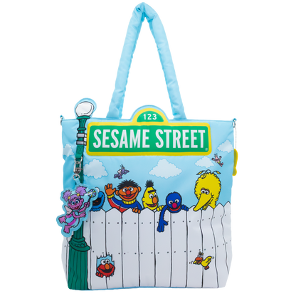 Whatever! Makes You Happy X Sesame Street Good Friends Great Times Oversized Tote Bag