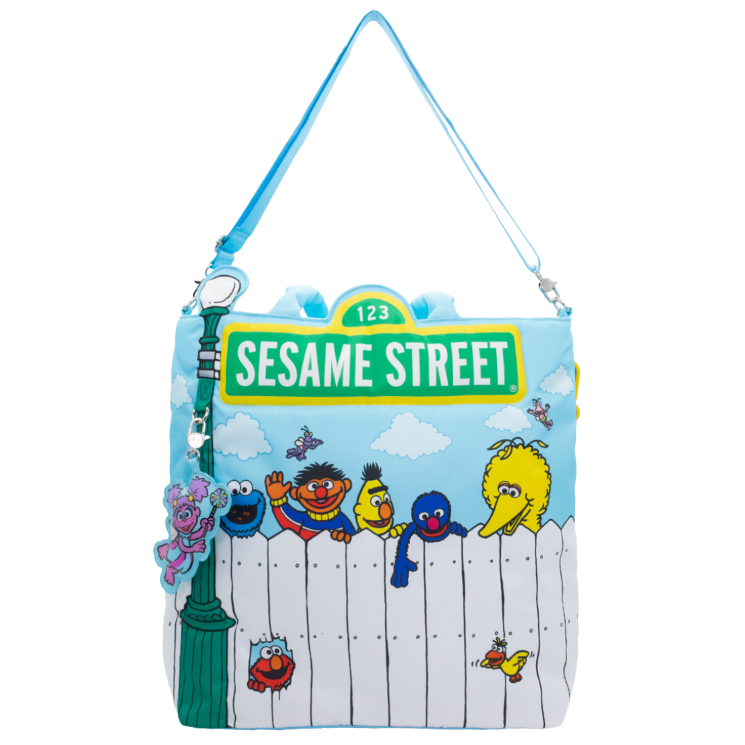 Whatever! Makes You Happy X Sesame Street Good Friends Great Times Oversized Tote Bag