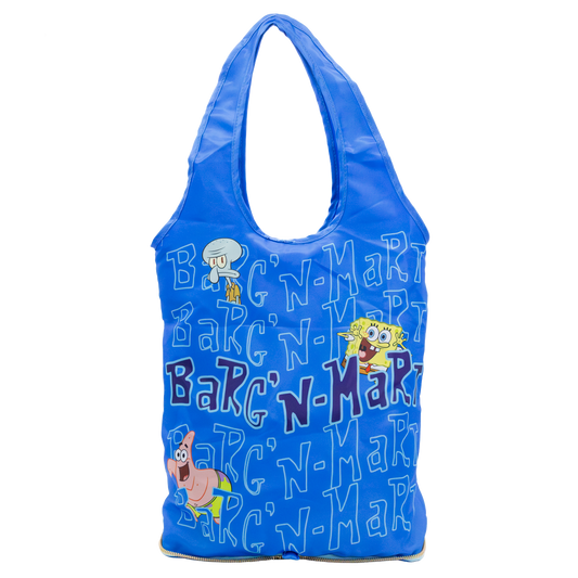 Spongebob Barg N Mart Reusable Collapsable Shopping Tote