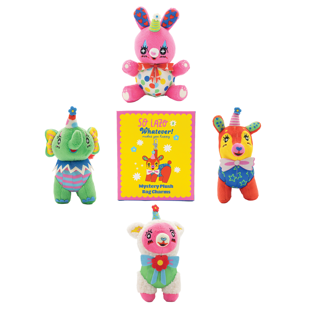 So Lazo Mystery Box Party Animals Plush Bag Charms
