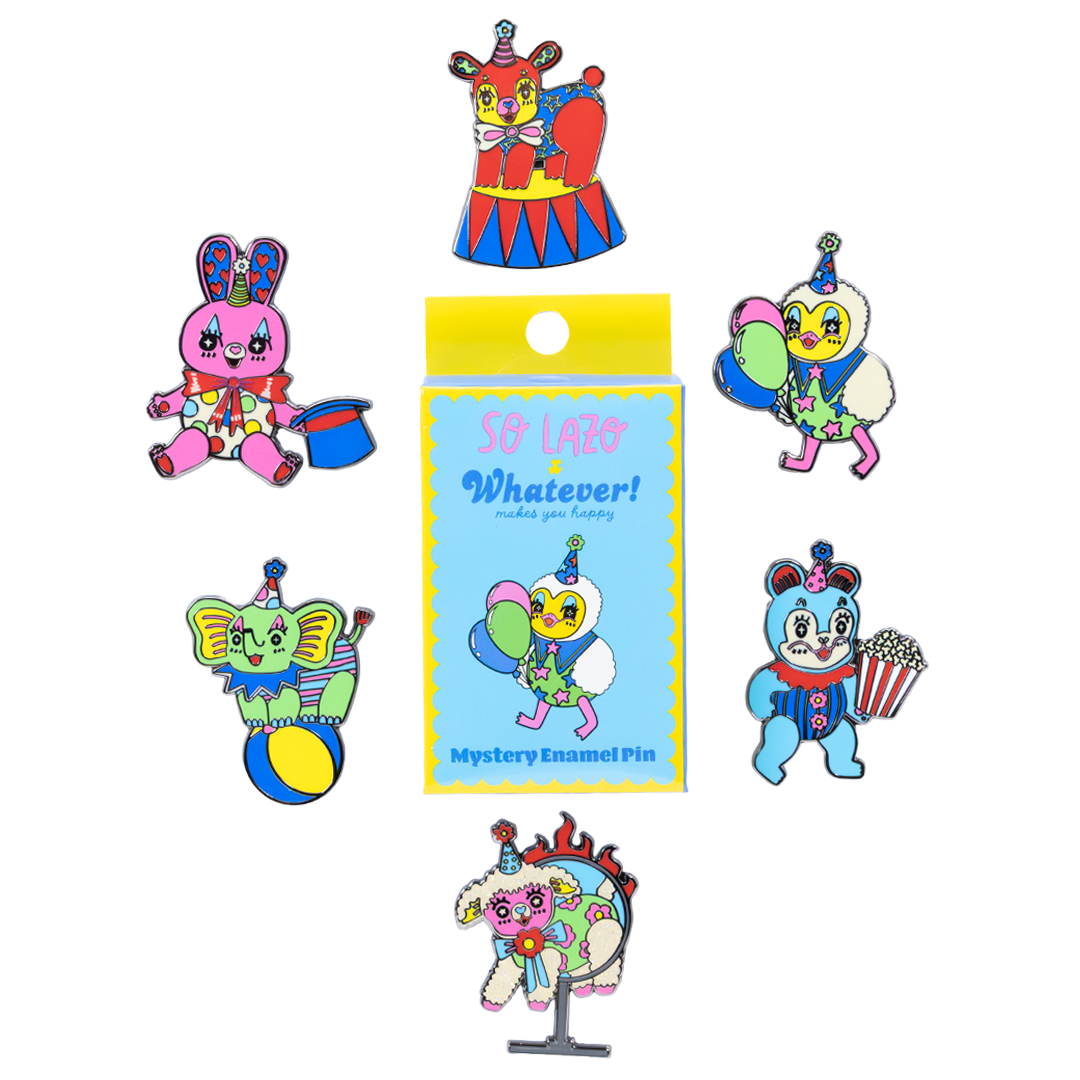 So Lazo Mystery Box Party Animals Enamel Pins