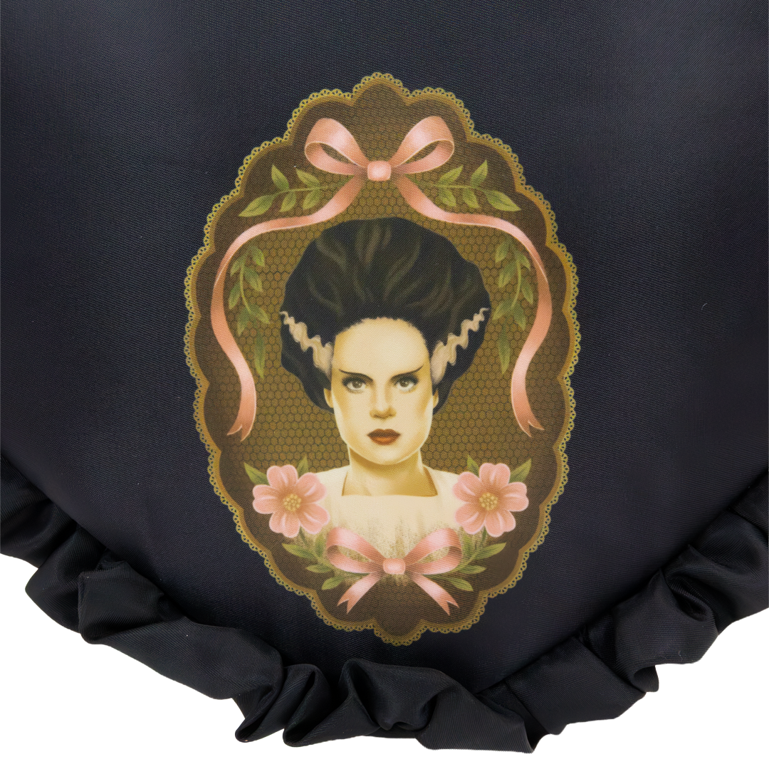 Universal Monsters Coquette Frankie & Bride Oversized Heart Tote Bag