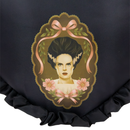 Universal Monsters Coquette Frankie & Bride Oversized Heart Tote Bag