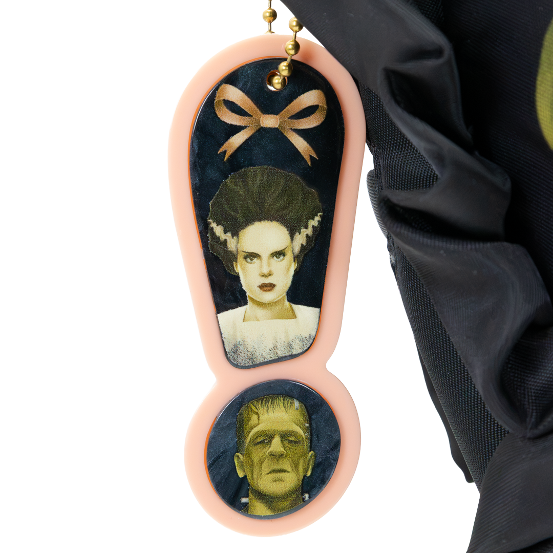Universal Monsters Coquette Frankie & Bride Oversized Heart Tote Bag