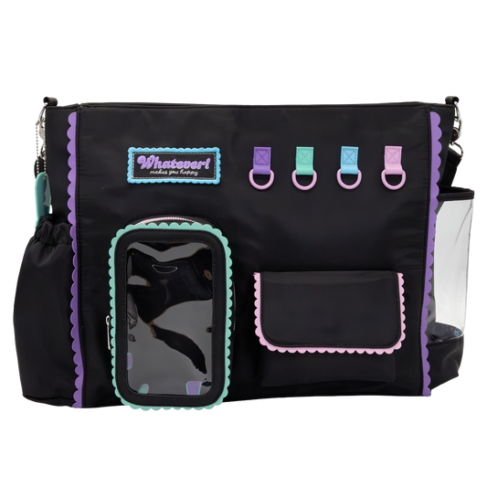 Whatever! Makes You Happy Black Emotional Support Trinket Bag