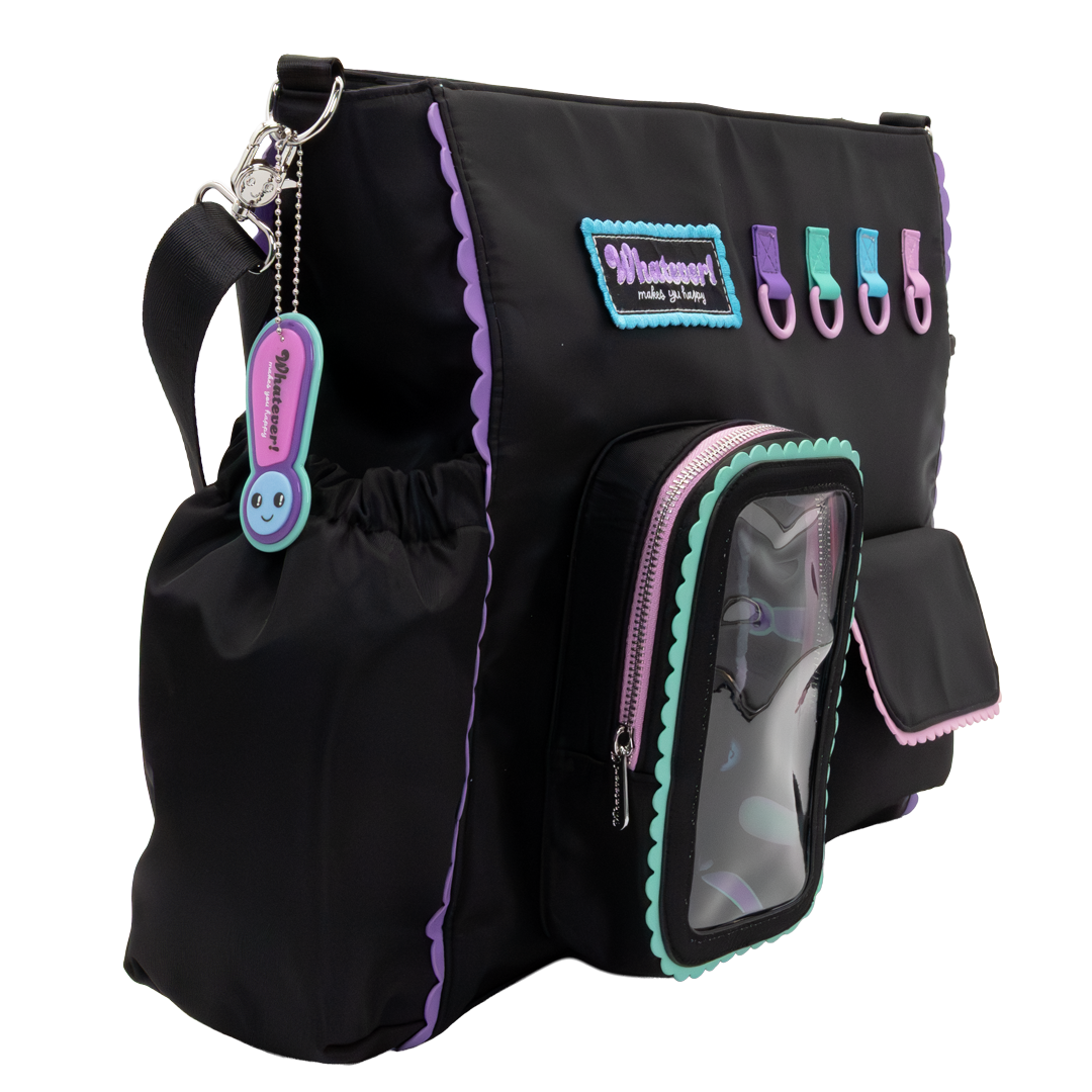 Whatever! Makes You Happy Black Emotional Support Trinket Bag