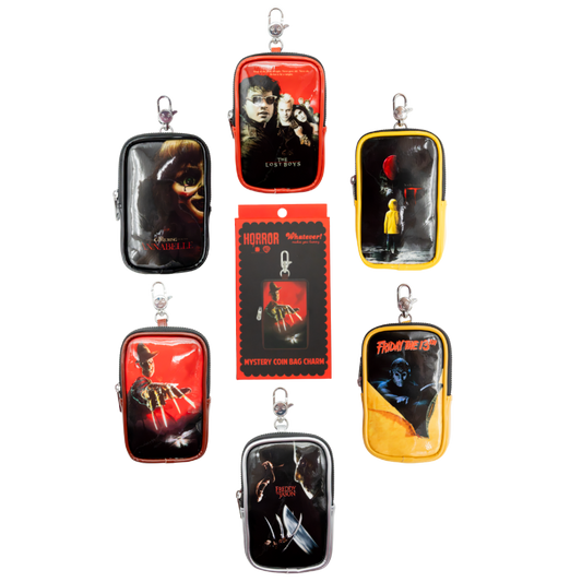 WB Horror Mystery Box Horror Poster Card Holder Coin Bag Charms