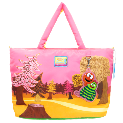 Yo Gabba Gabba Lands Double Sided Puffy Tote Bag